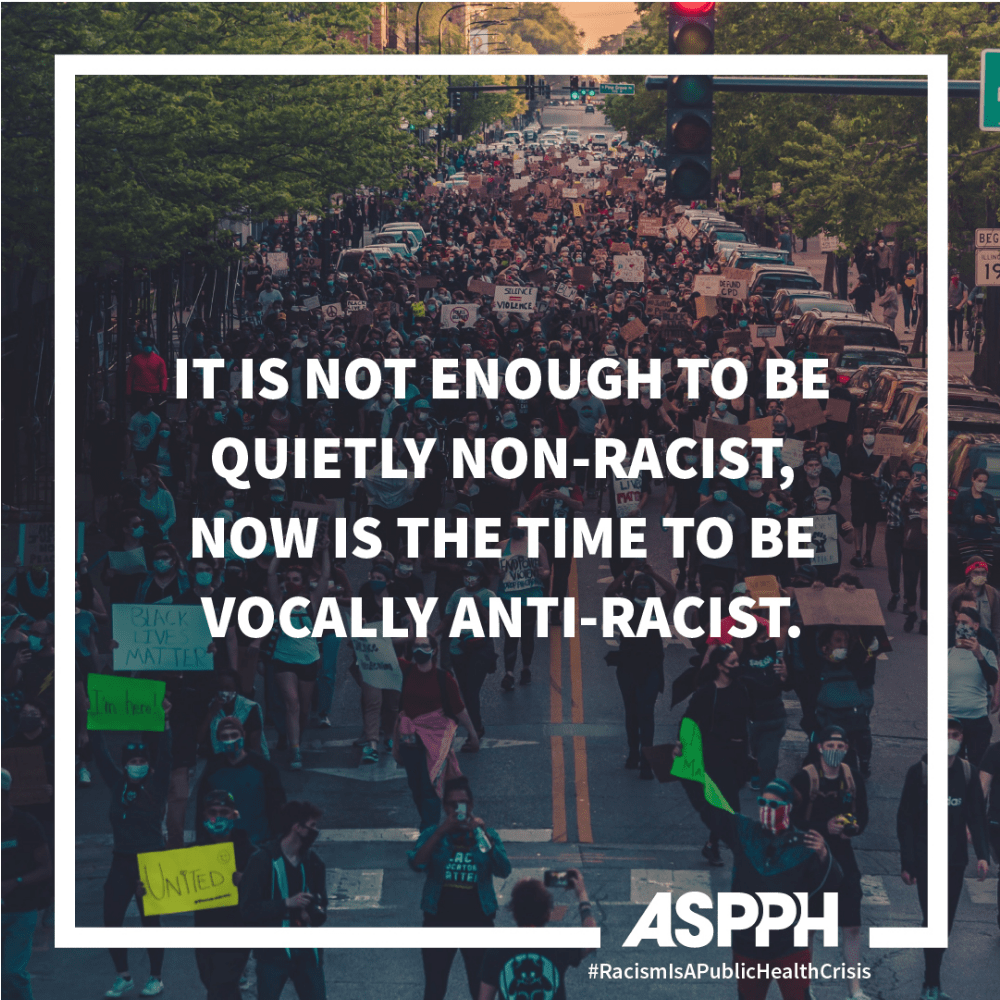 Quote: "It is not enough to be quietly non-racist, now is the time to be vocally anti-racist"